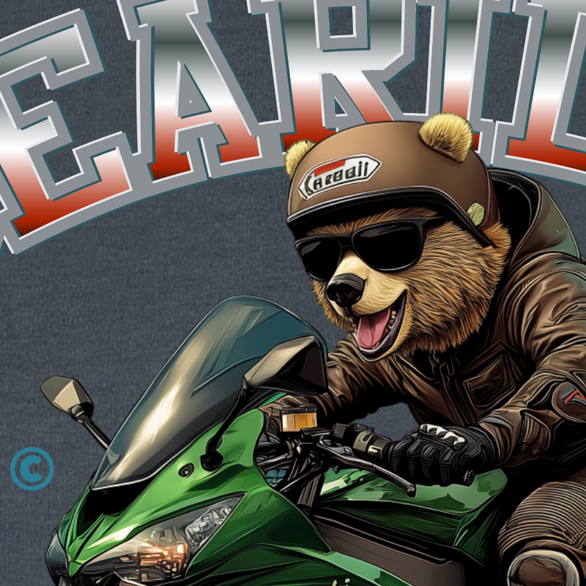 「BEARIDER 1977 TAIWAN」復古大熊重機Ｔ恤