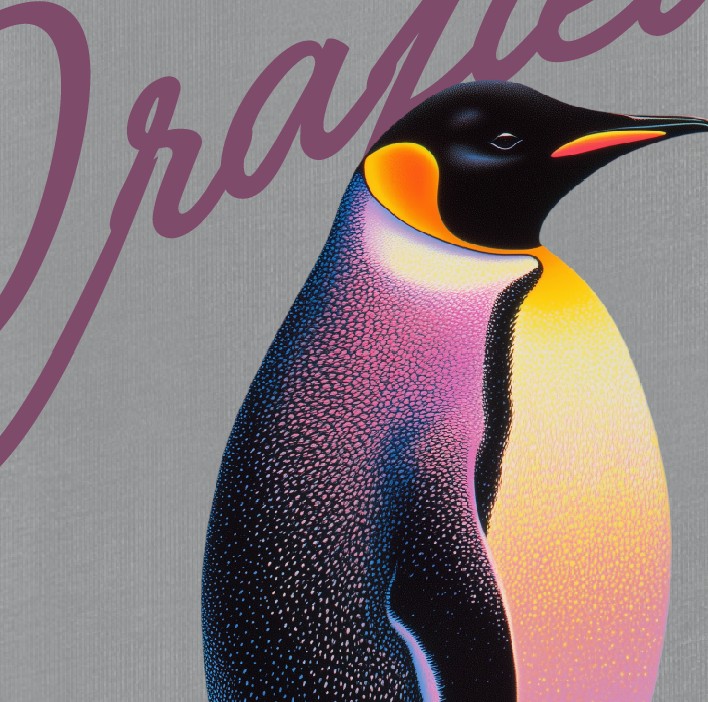 penguin皇帝企鵝 T恤_淺灰