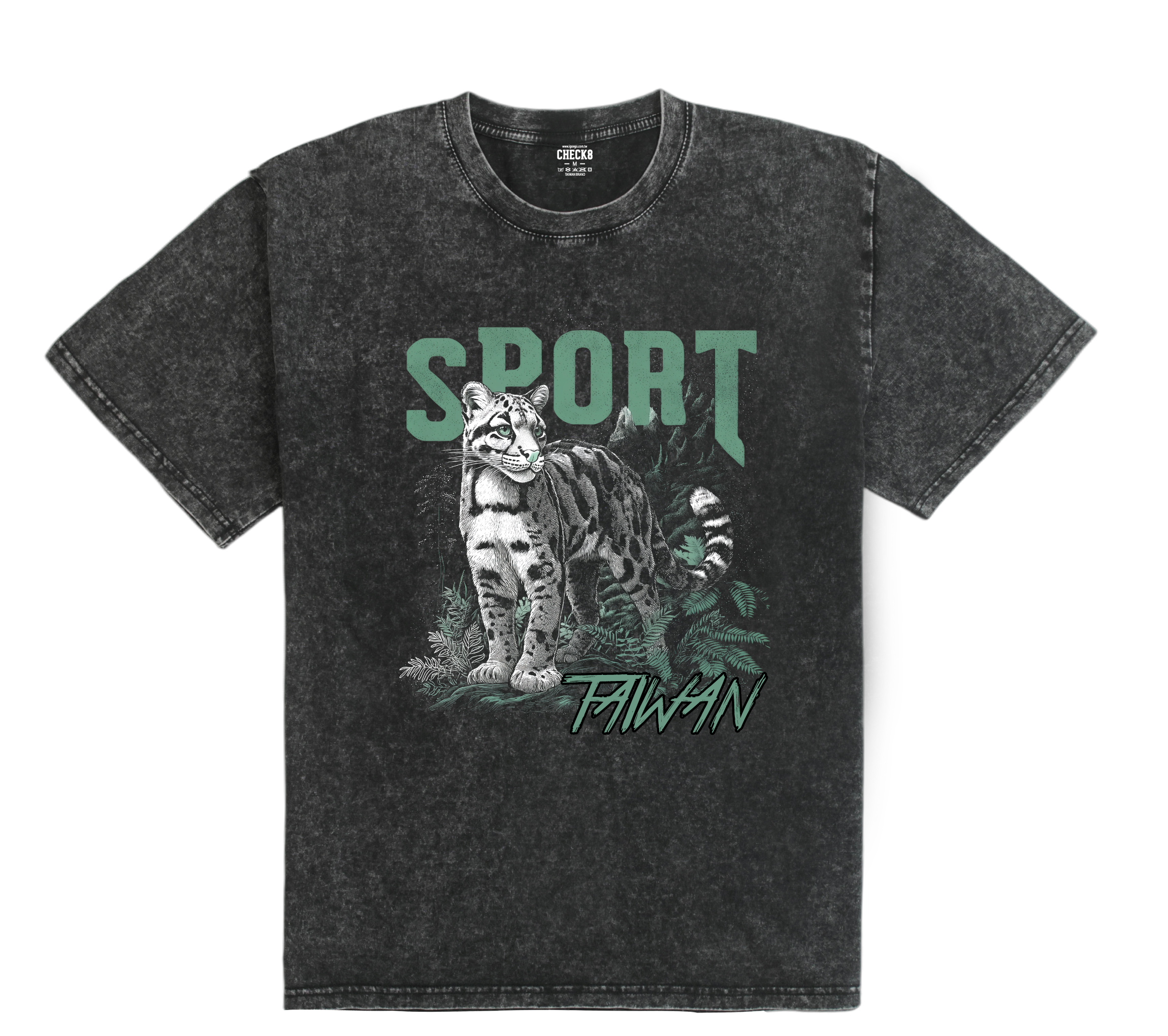 SPORT雲豹 復古洗舊oversizeT恤