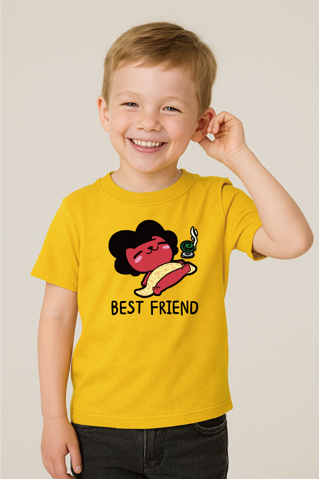 貓關公best friend T恤