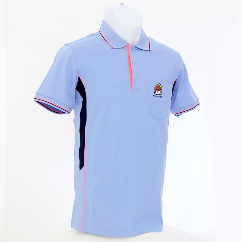 小八將-POLO衫-男-粉紫藍色
