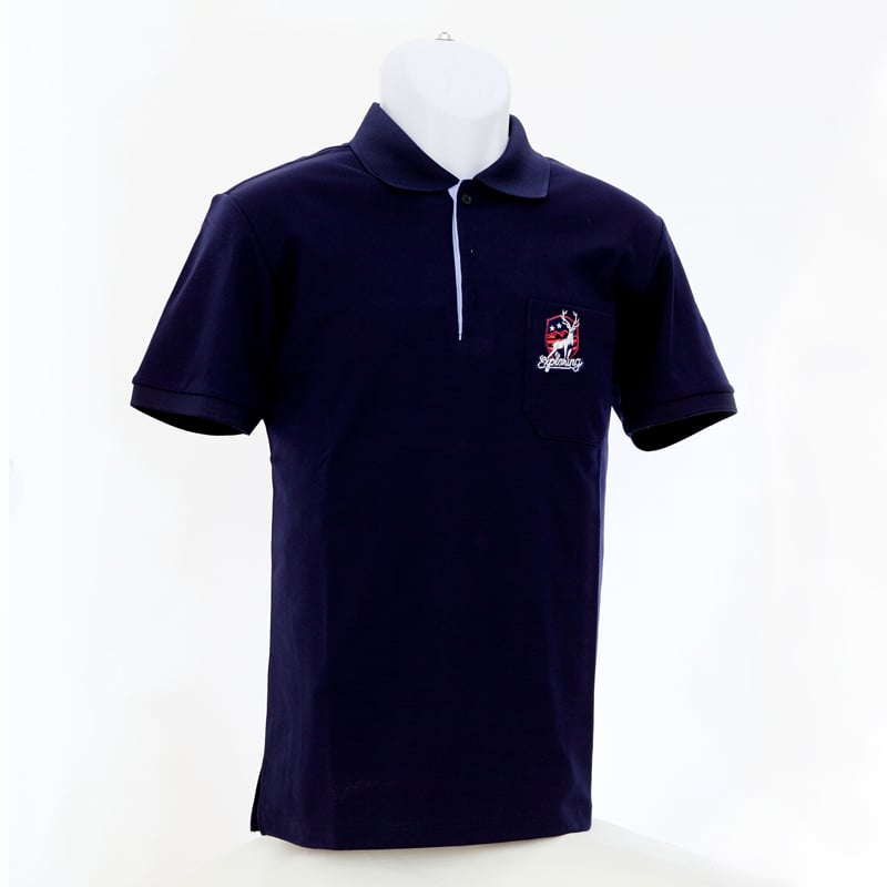 梅花鹿神-POLO衫-男-藏青色