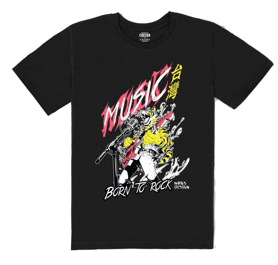 Music Taiwan 台灣音樂祭T恤(虎虎born to rock)
