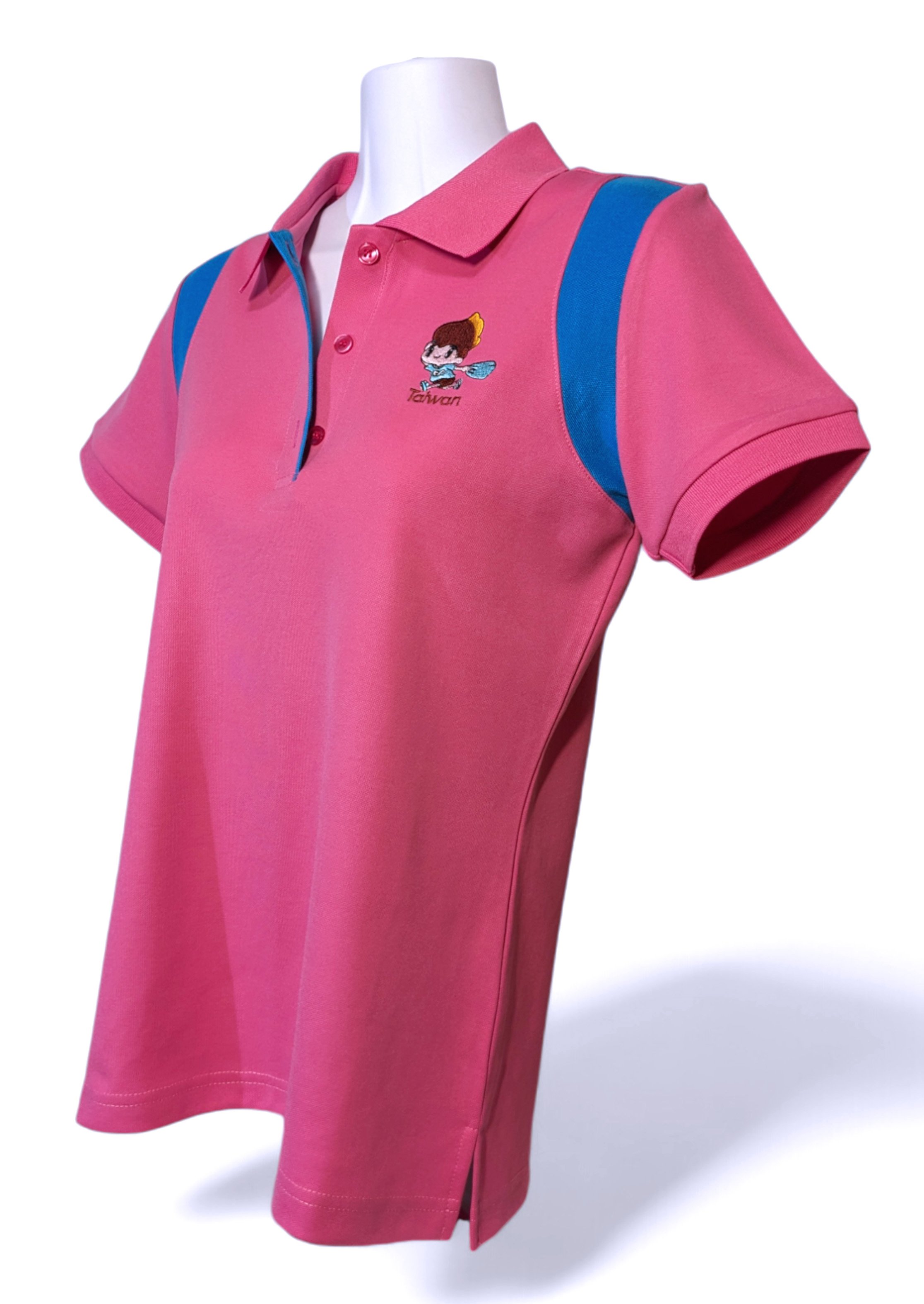 小八將-粉漾活力款-POLO衫-女-粉紅色