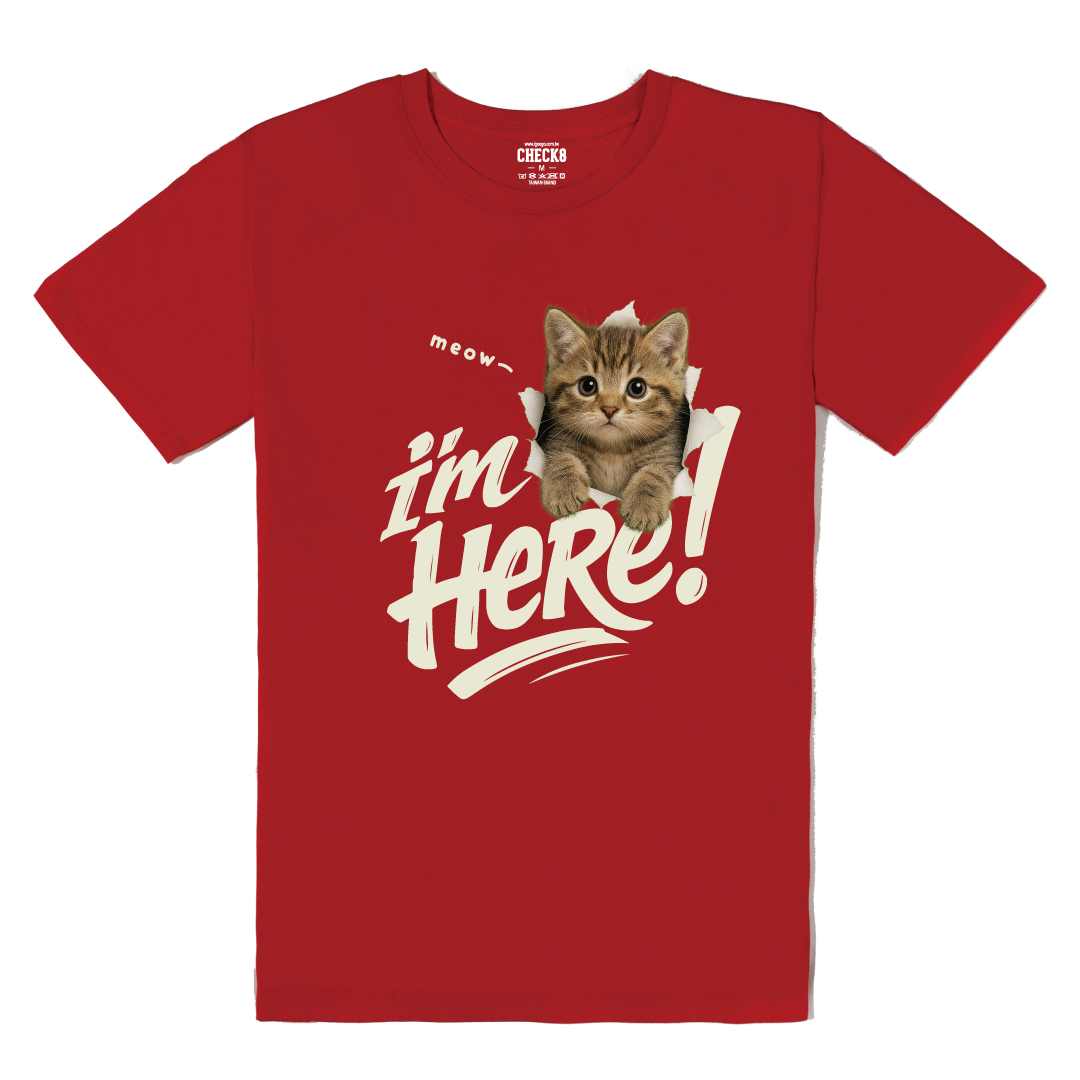 【洞洞貓】I'm HeRe!美國短毛貓T恤