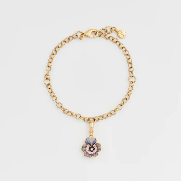 Fable England 三色堇珍珠手鍊