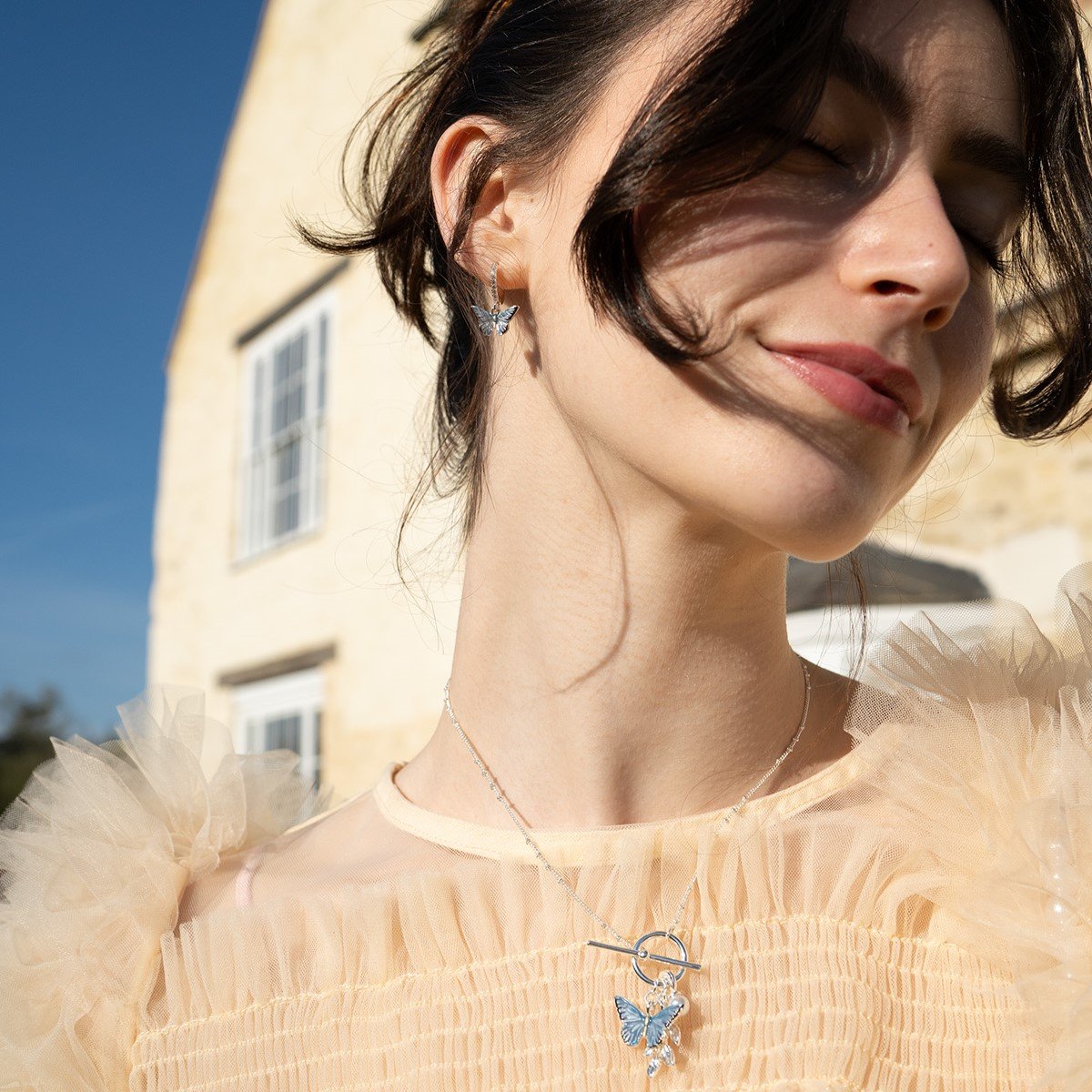 Fable England 藍蝴蝶OT項鍊