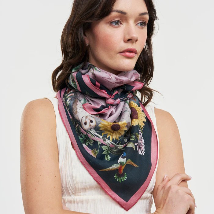 Fable England 向日花園絲質絲巾