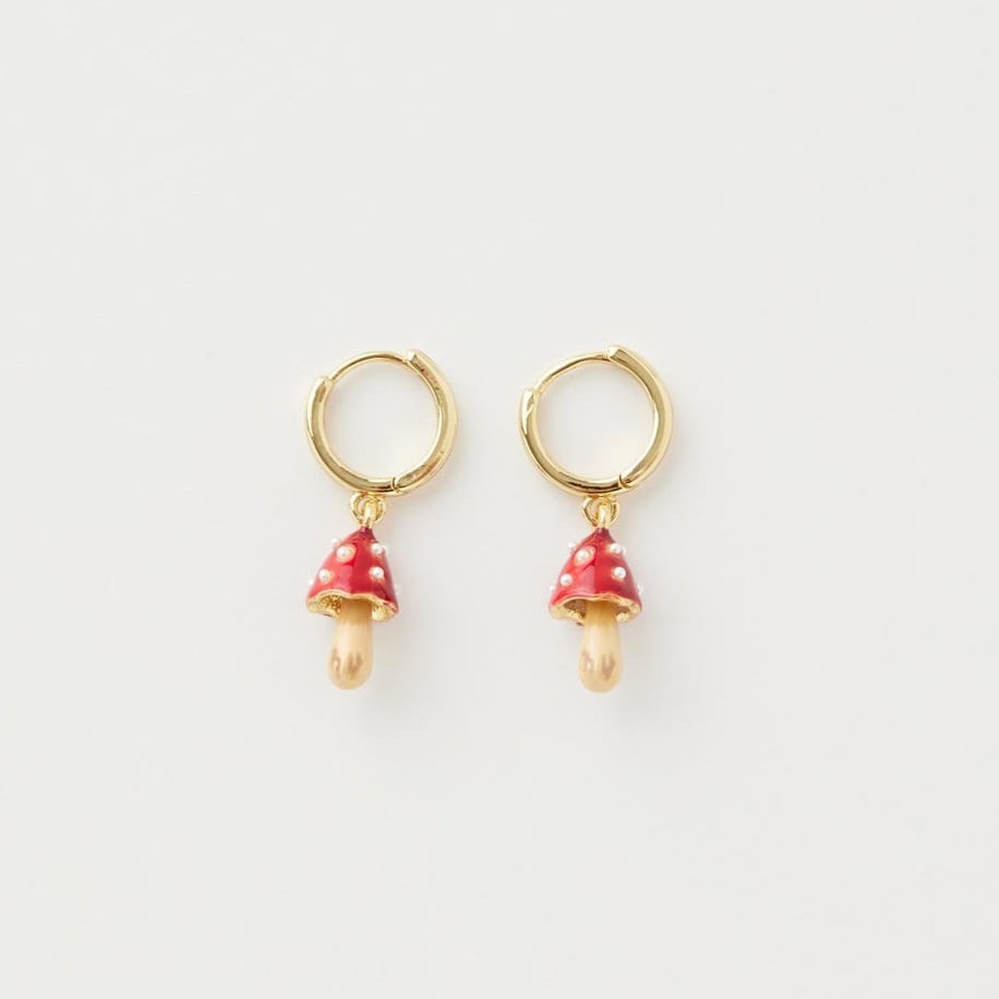 Fable England 立體蘑菇耳環