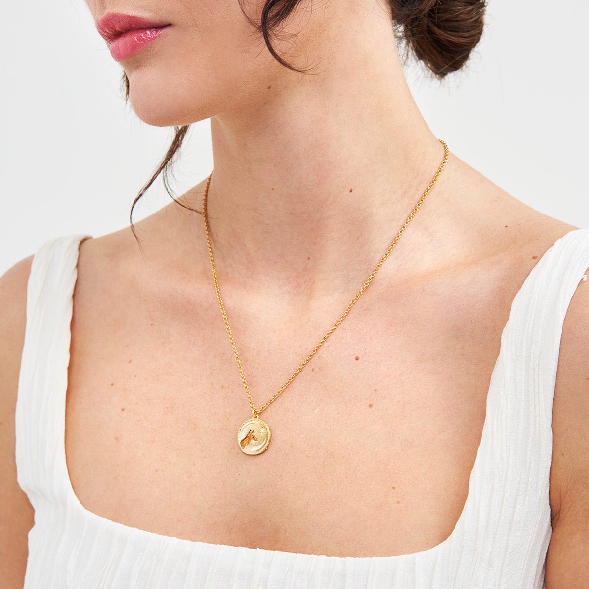 Fable England 狐狸圓牌項鍊