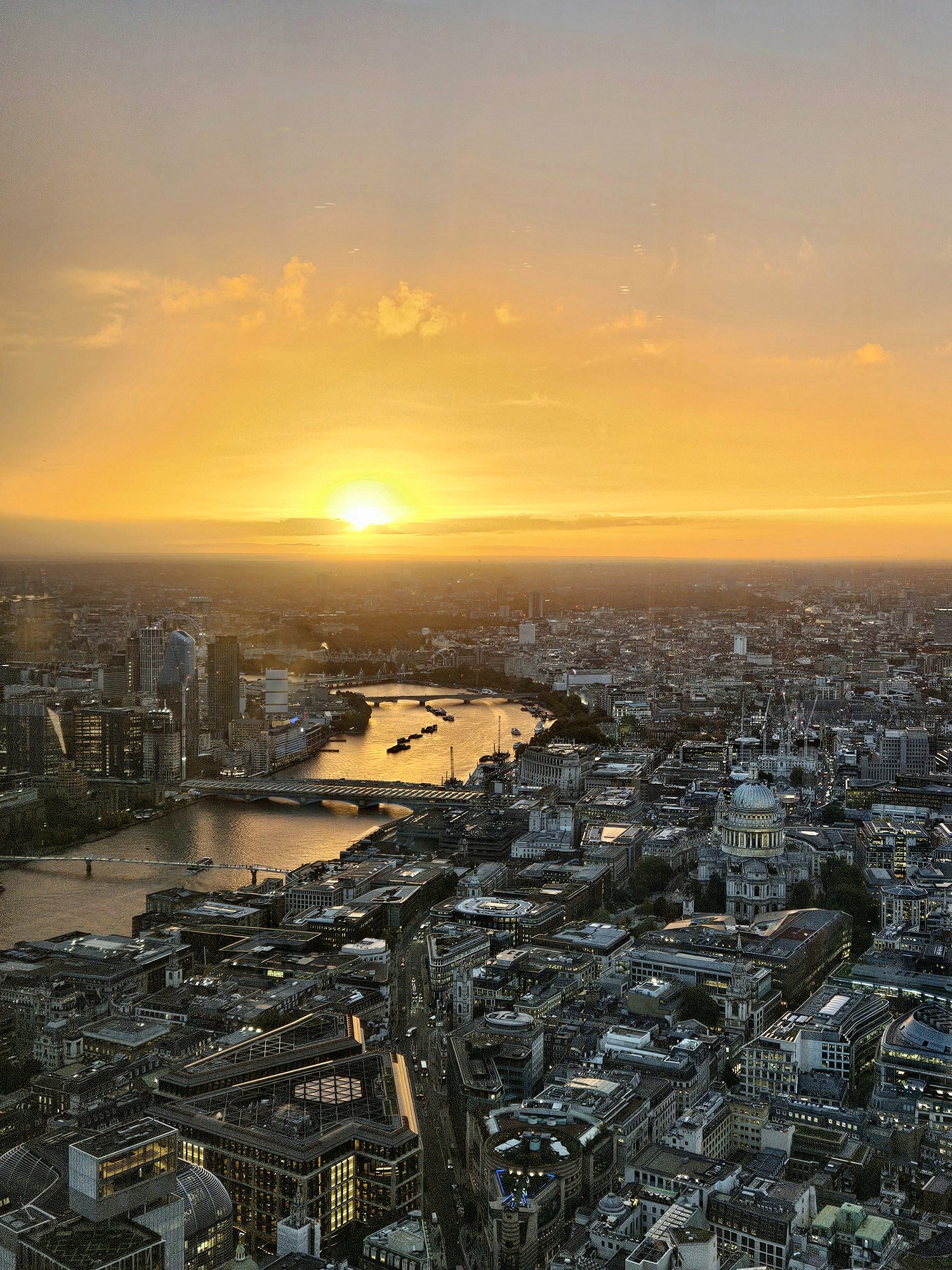 日落美景，更喜歡倫敦了