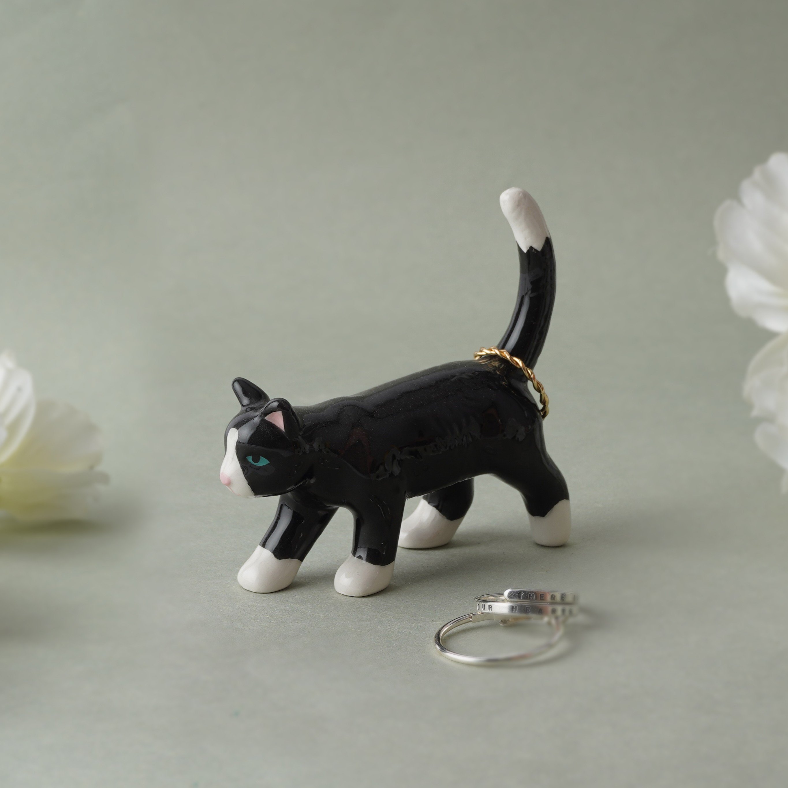 CGB 幸運黑貓戒指架