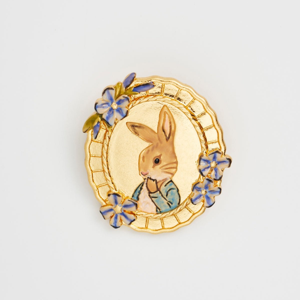 Fable England 彼得兔浮雕胸針