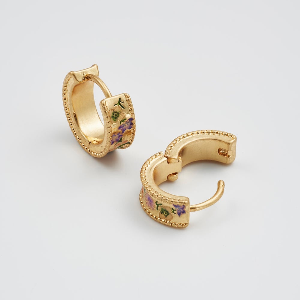 Fable England 田園花卉小耳圈