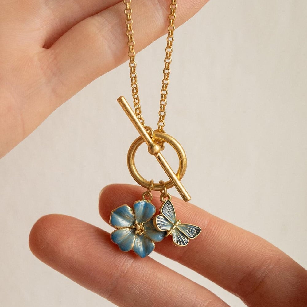 Fable England 勿忘我OT項鍊