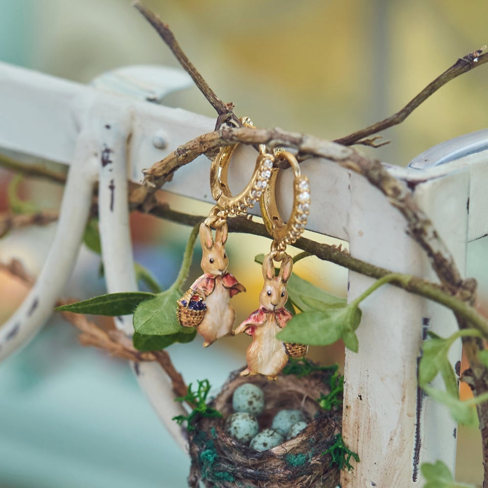 Fable England 棉尾兔耳環