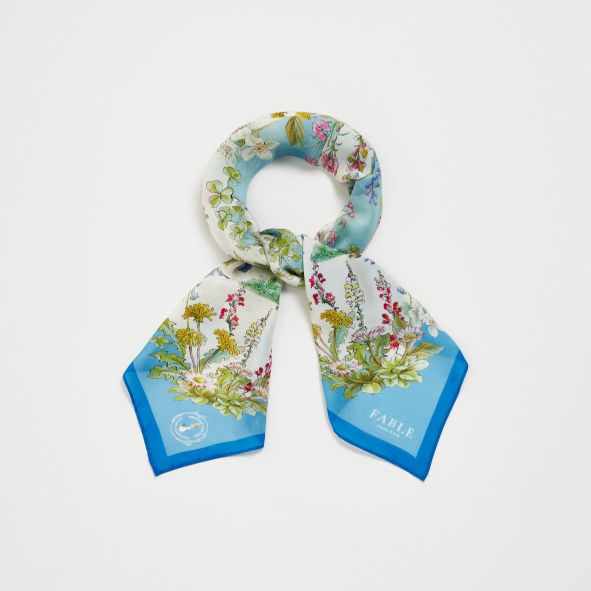 Fable England 彼得兔絲質絲巾