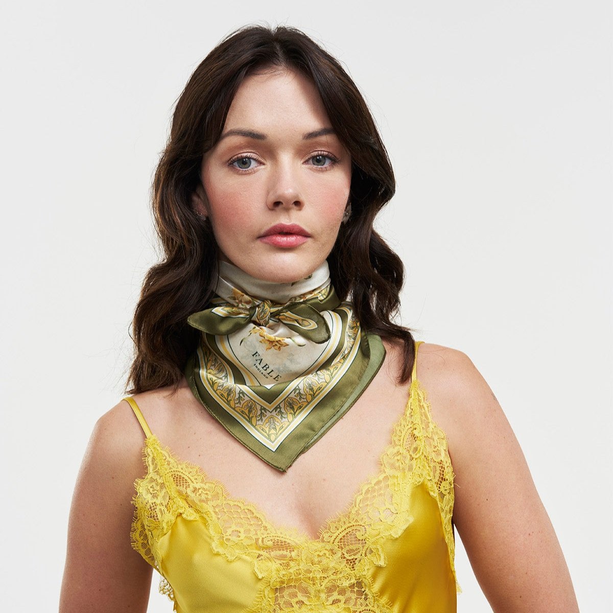 Fable England 復古花卉方巾