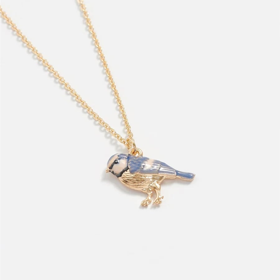 Fable England 藍山雀琺瑯項鍊