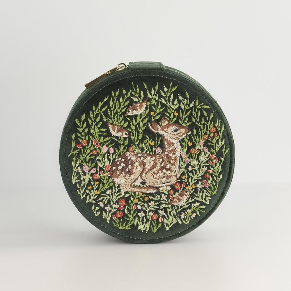 Fable England 小鹿刺繡飾品盒