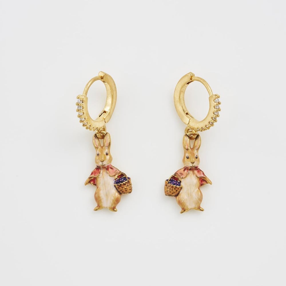 Fable England 棉尾兔耳環