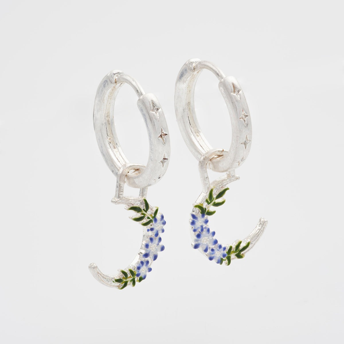 Fable England 夜影花月耳圈耳環