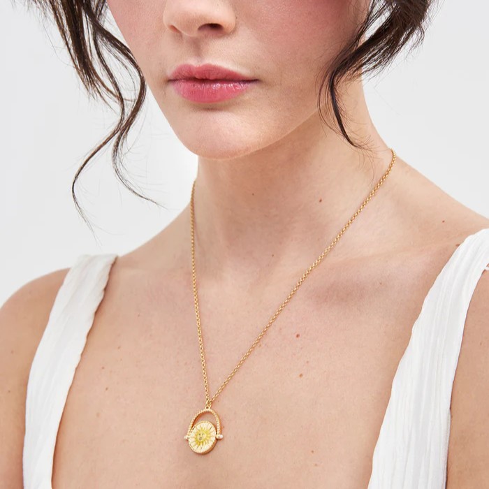 Fable England 星月雙面旋轉項鍊