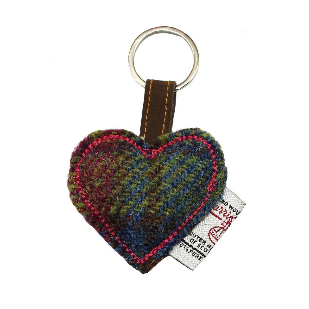 Heather 心形花呢吊飾