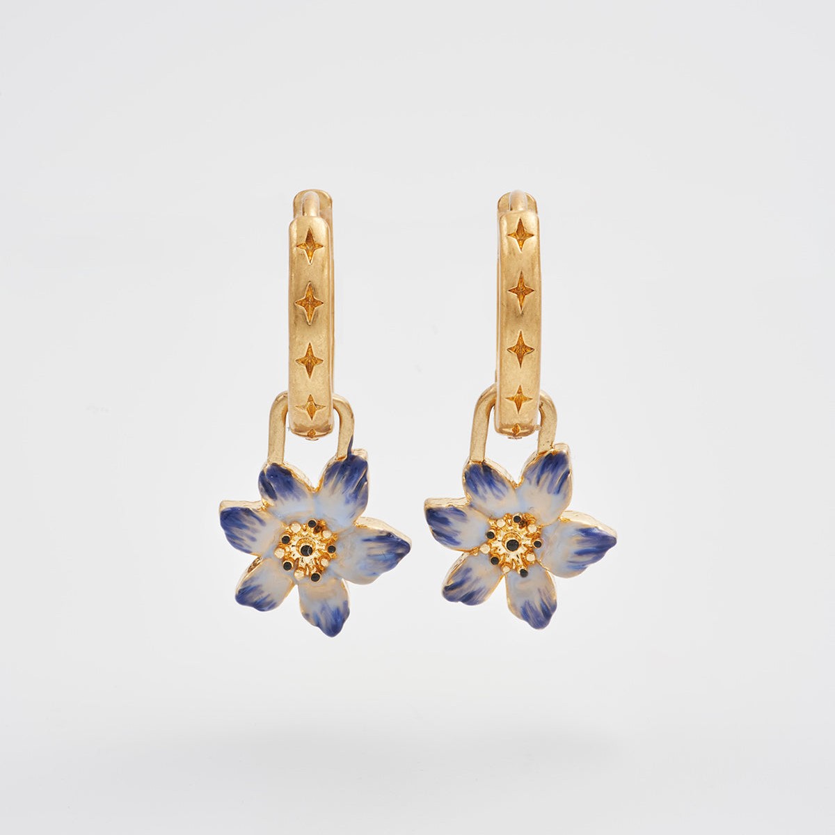 Fable England 夜影花月耳圈耳環