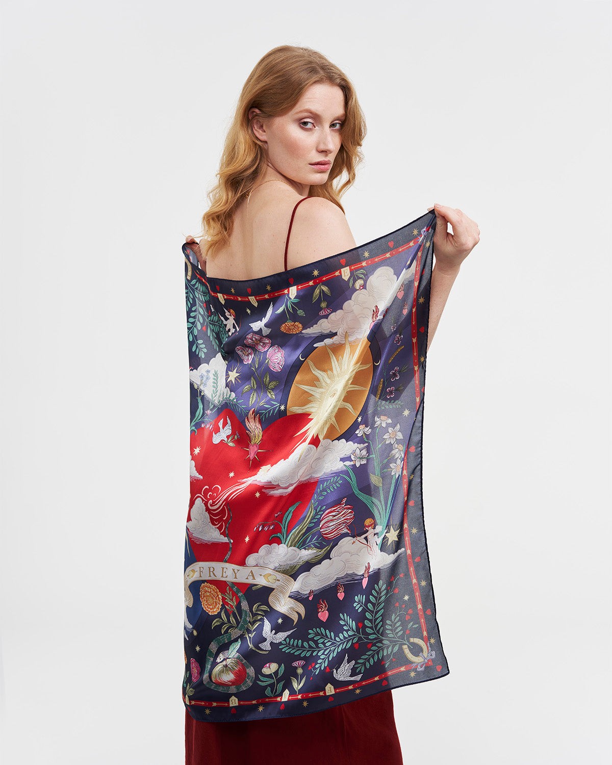 Fable England 星夜深藍絲巾