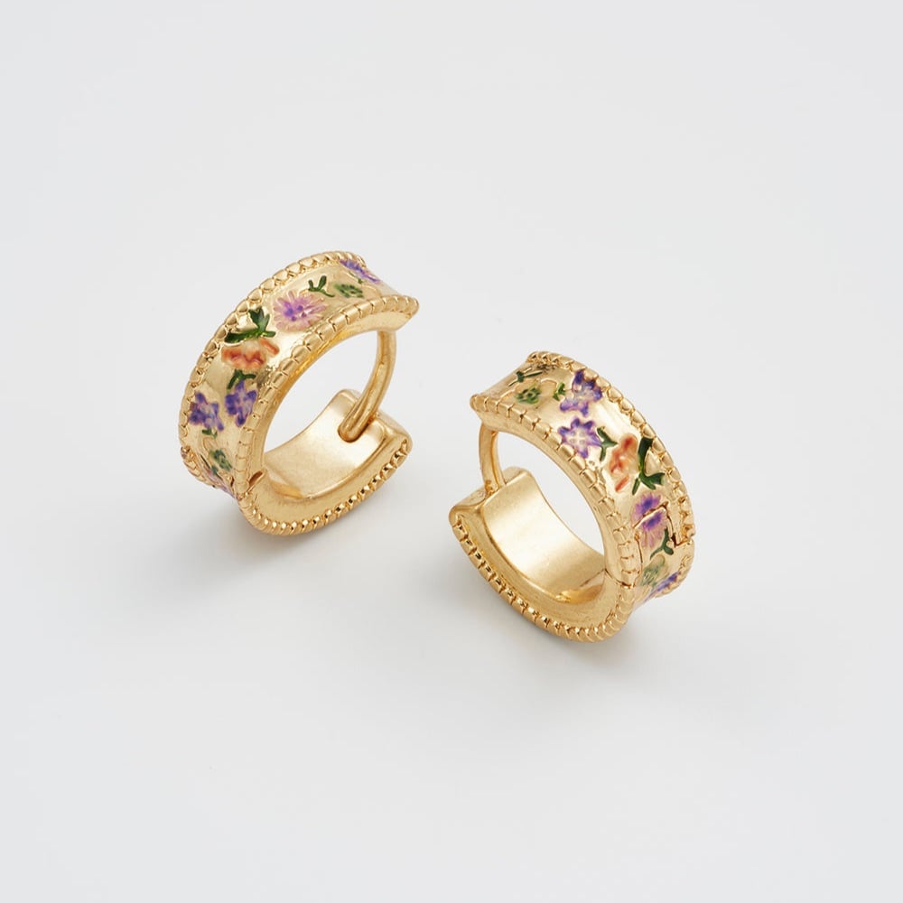 Fable England 田園花卉小耳圈