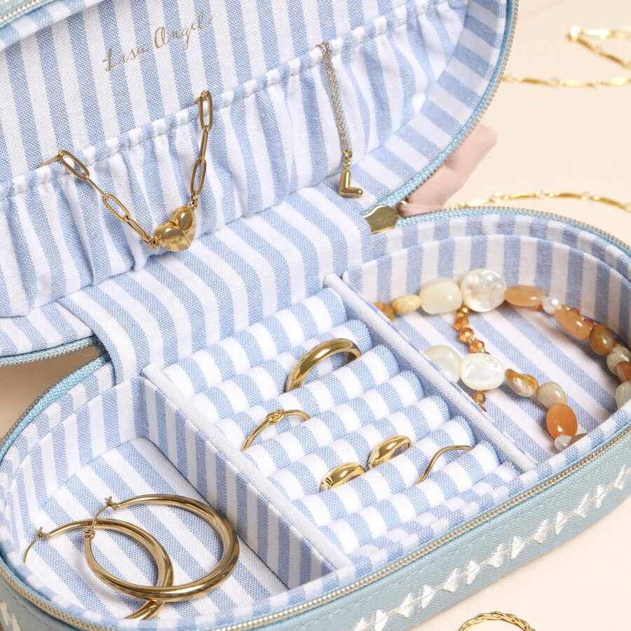 Lisa Angel 亞麻蝴蝶結飾品盒