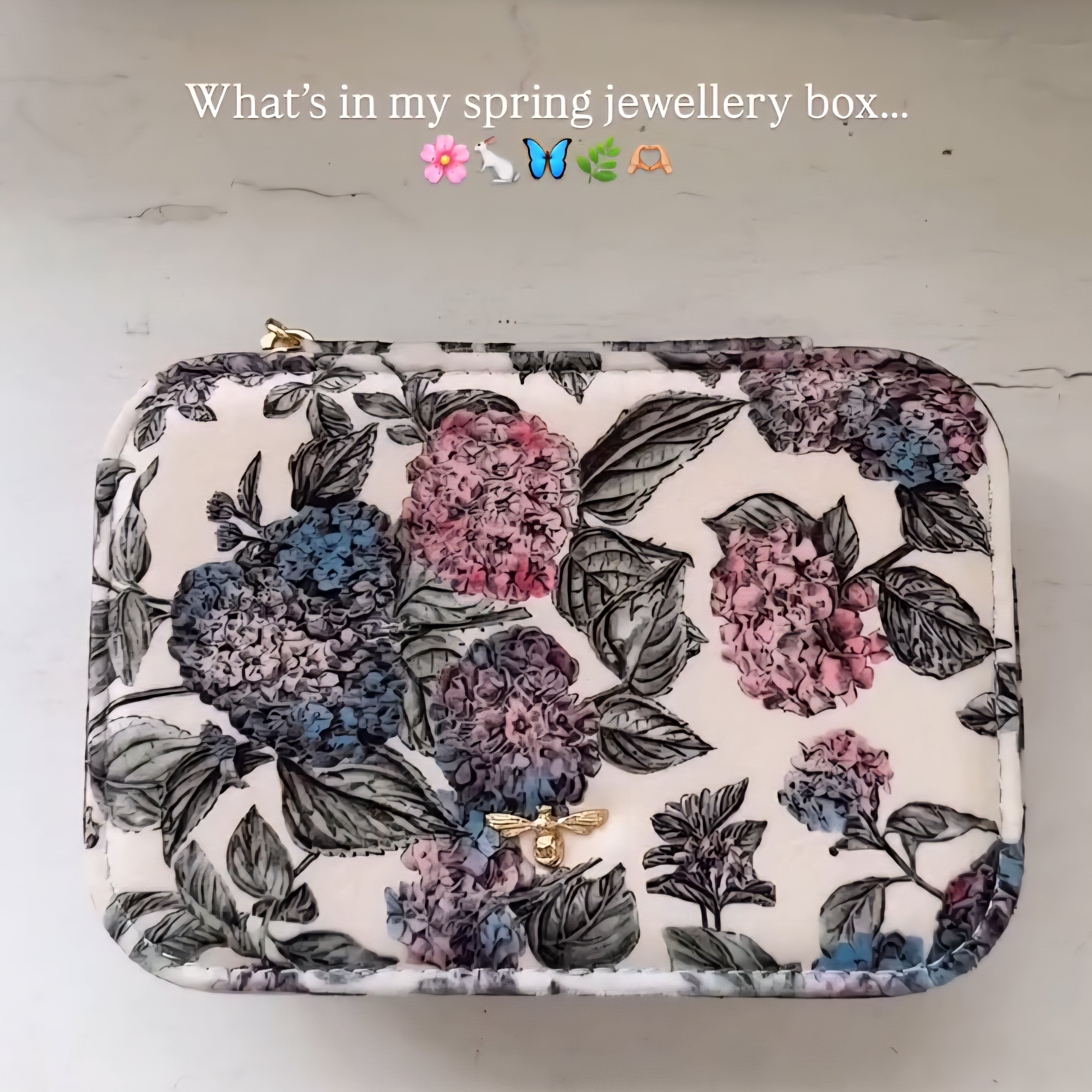 Fable England 繡球花飾品盒