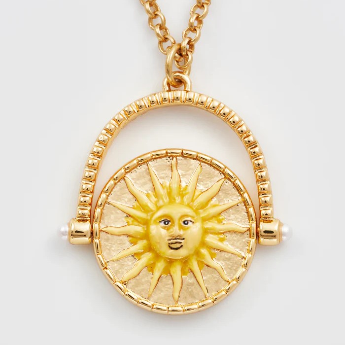 Fable England 星月雙面旋轉項鍊