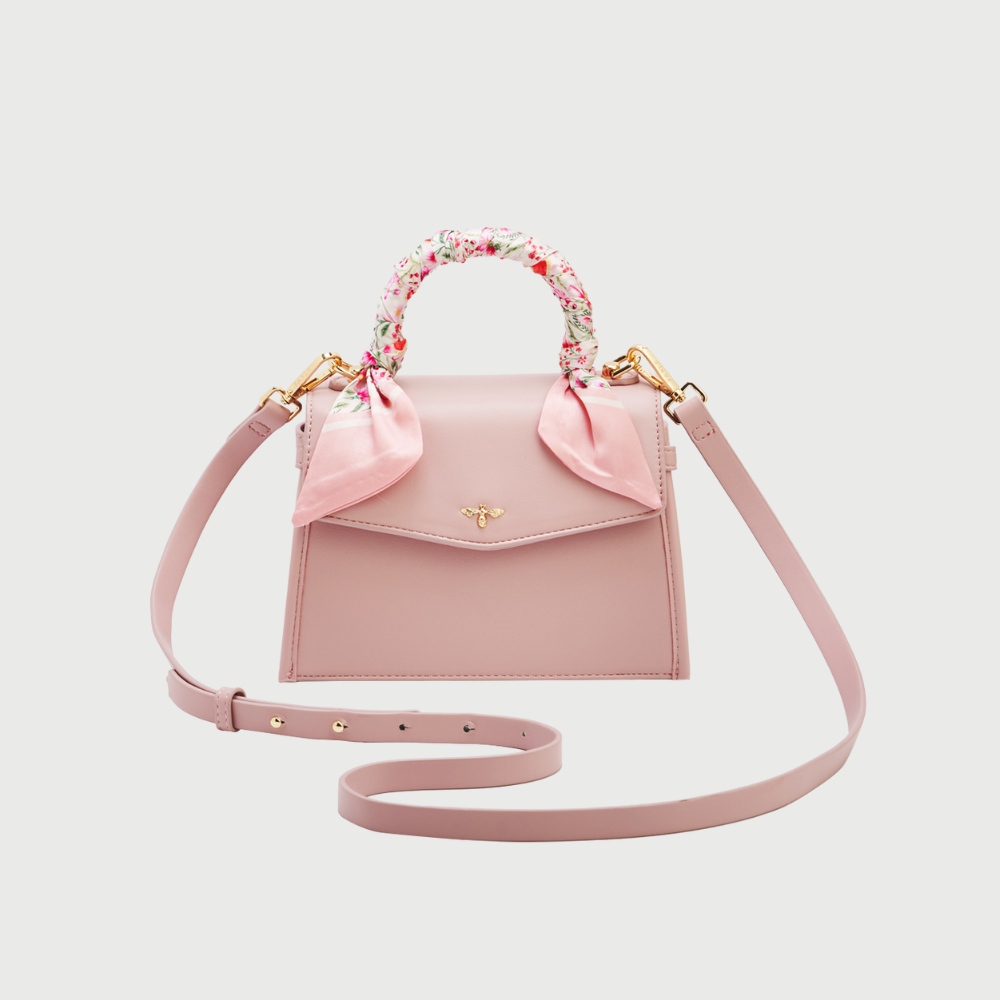 Fable England 粉色絲巾托特包