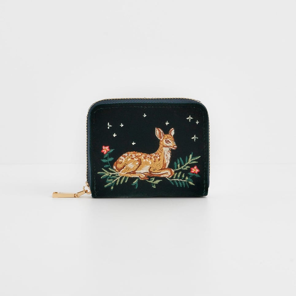Fable England 小鹿刺繡小短夾