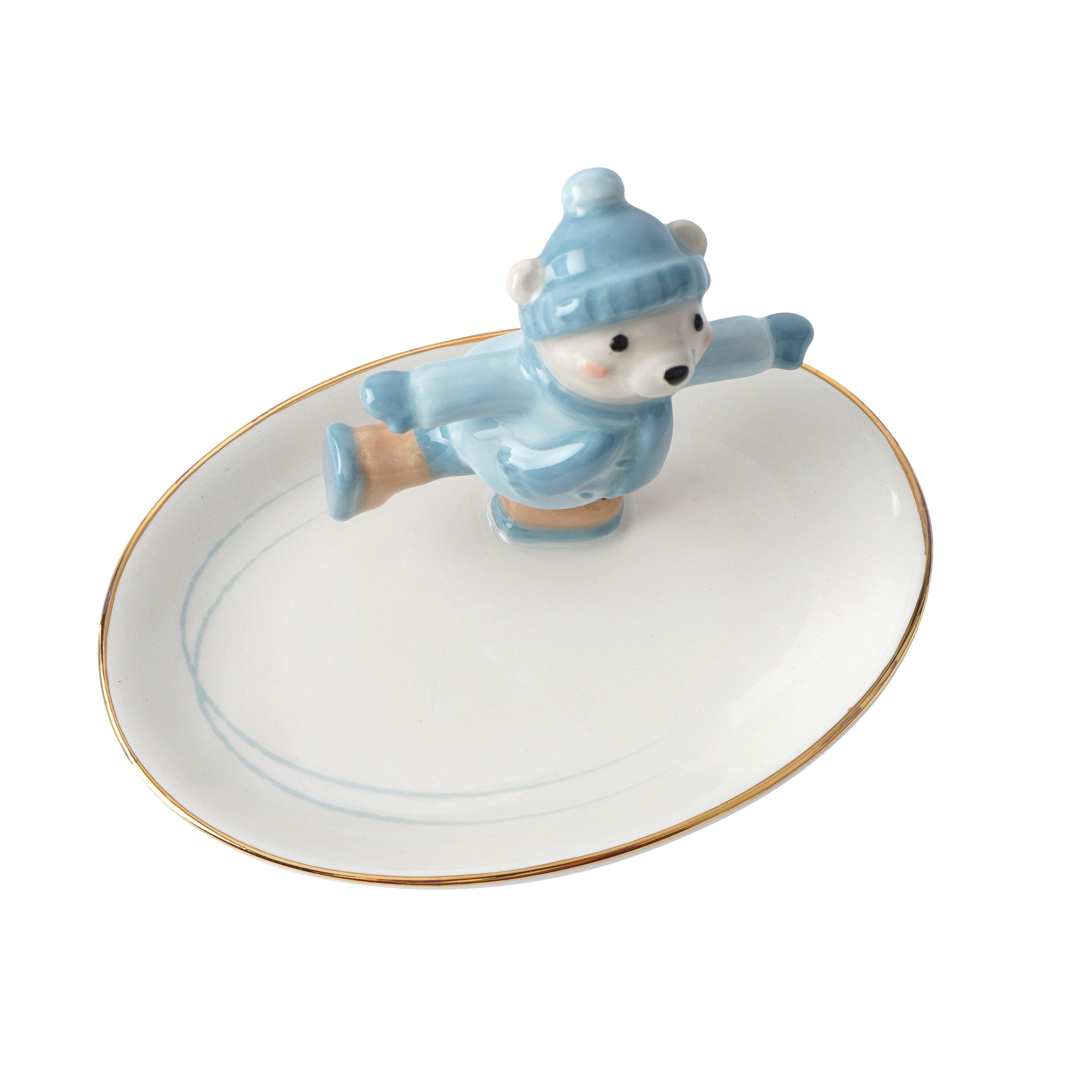 CGB 滑冰小熊飾品盤