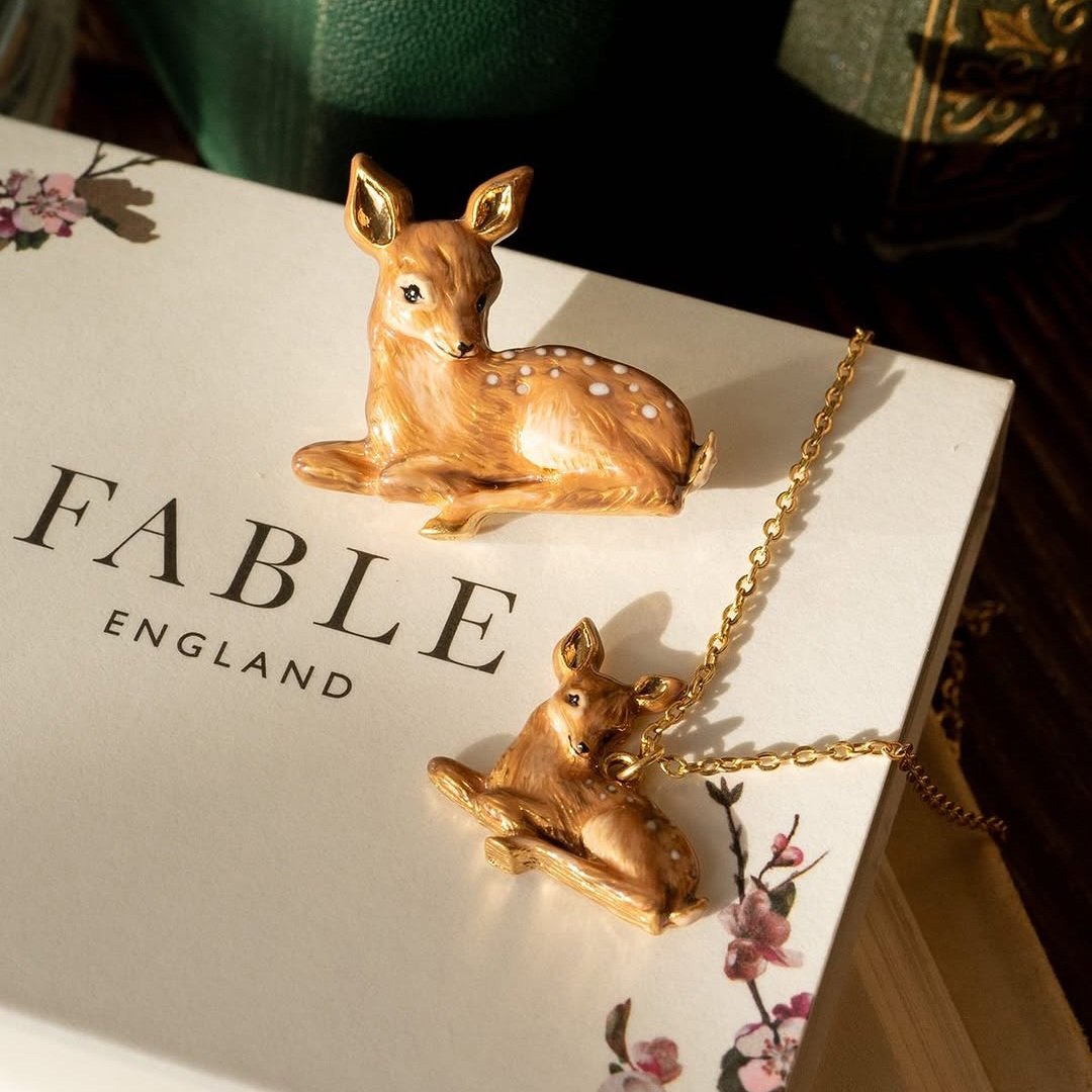 Fable England 小鹿琺瑯項鍊