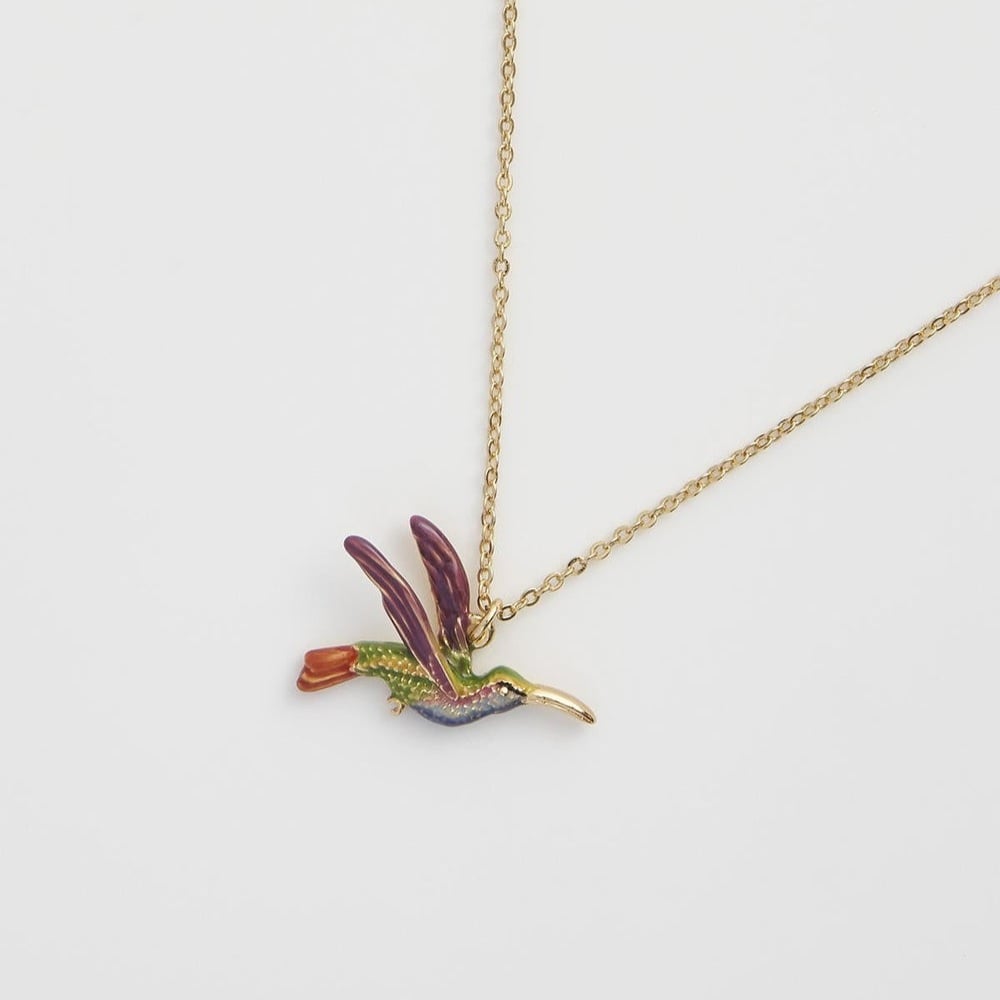 Fable England 蜂鳥彩繪項鍊