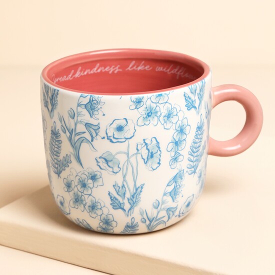 Lisa Angel 藍色花卉馬克杯
