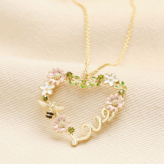 Lisa Angel 蜜蜂心形項鍊