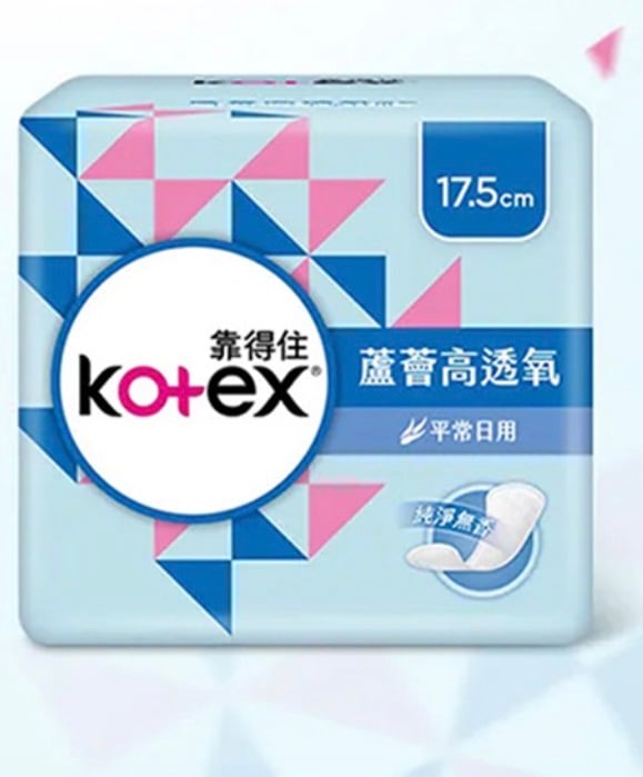 Kotex 靠得住 蘆薈高透氧護墊 平常日用 沐浴香氛, 17.5cm, 96片
