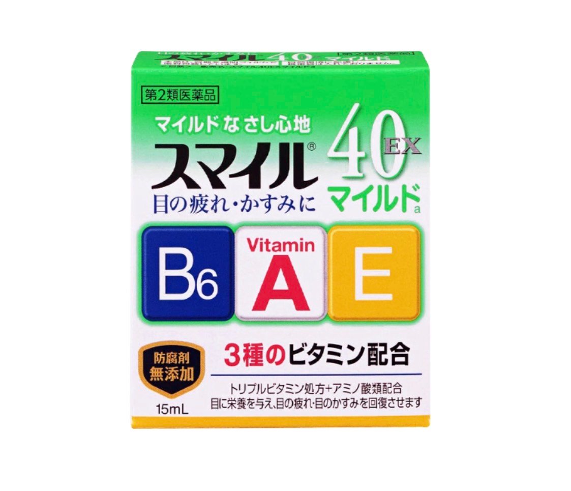 LION 獅王 Smile40 EX Mild 綠色 獅美露 溫和 眼藥水 15ml