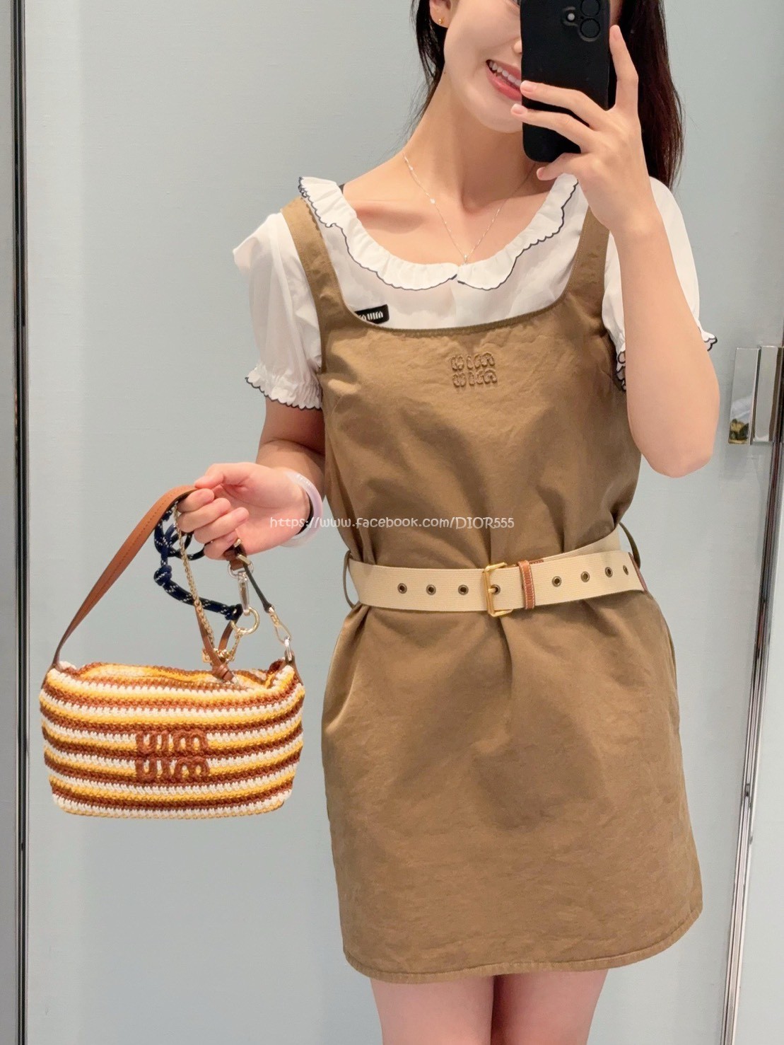 miumiu工裝背心裙