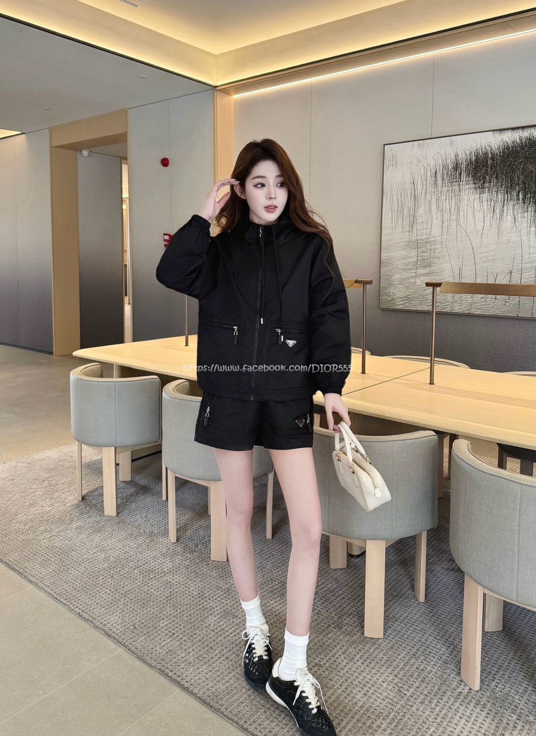 prada套裝(外套+高腰短褲 )