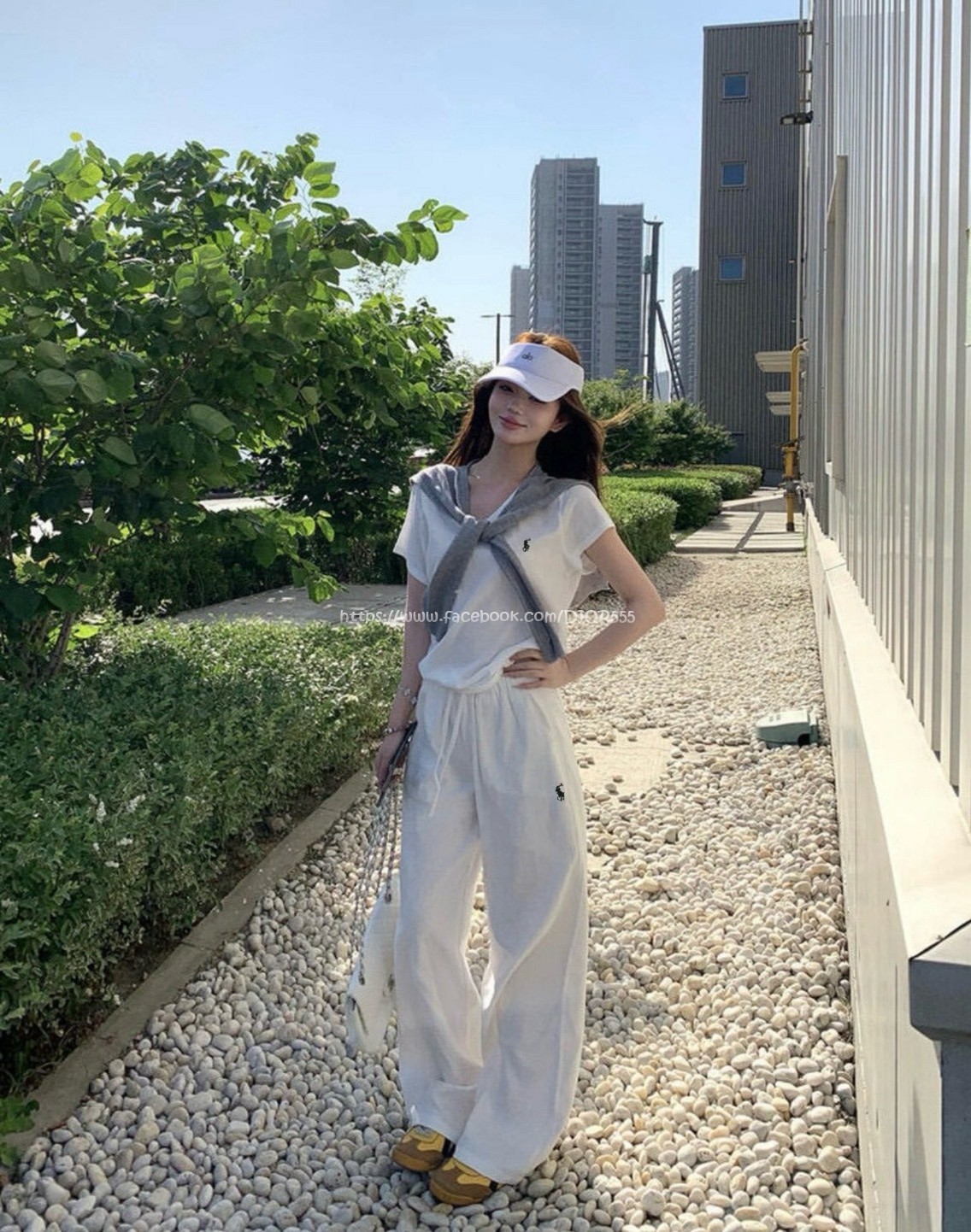 Polo三件套裝(上衣+披肩+長褲)