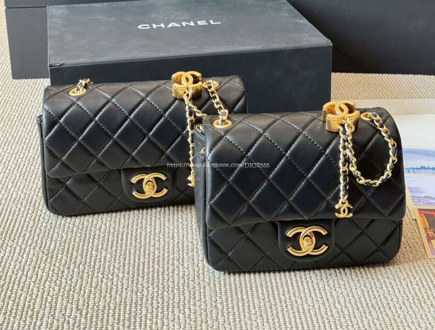 小香 雙c logo 方胖子