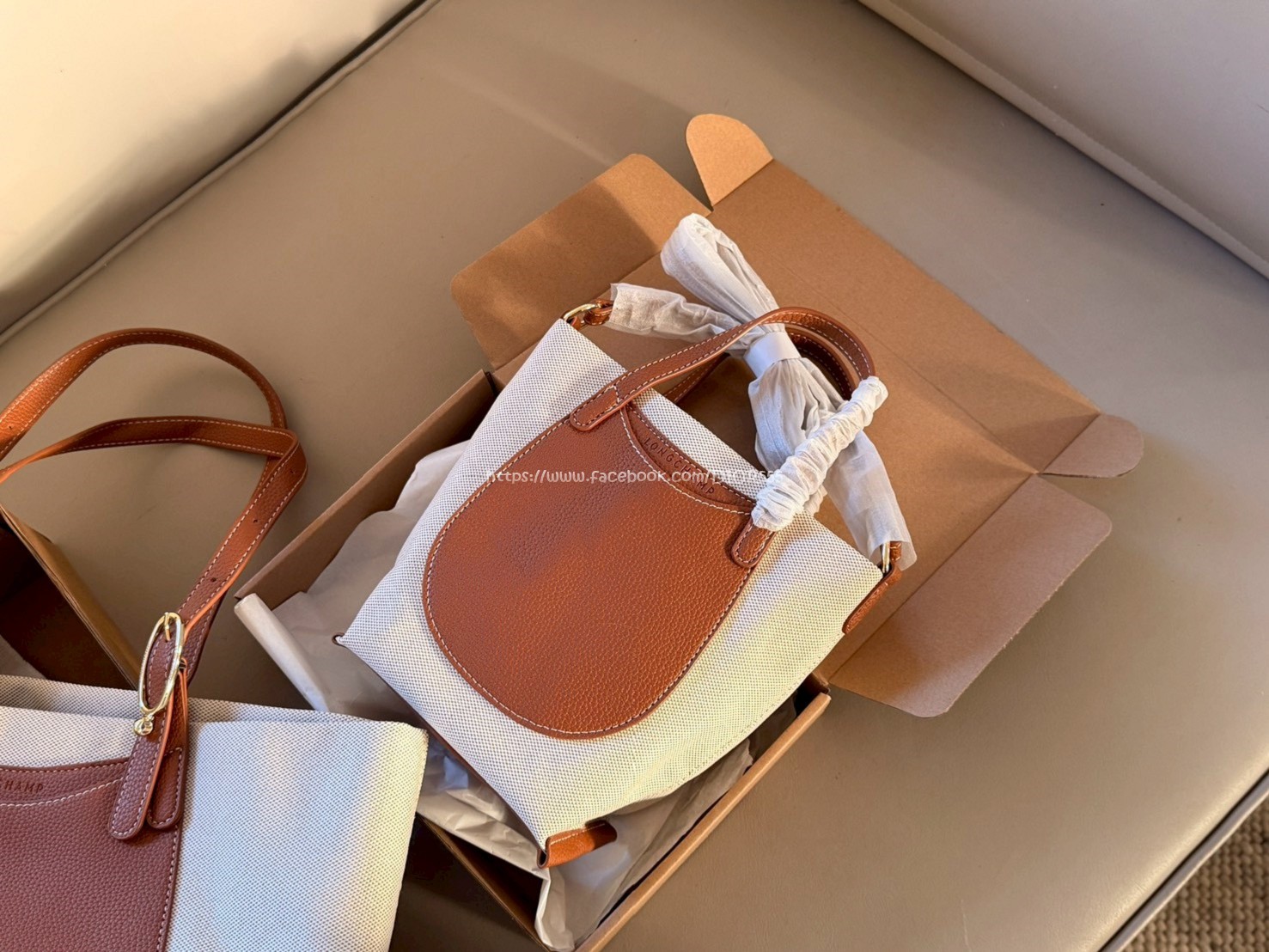longchamp 帆布水桶包