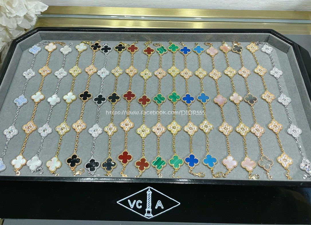 vca四葉草五花手鍊