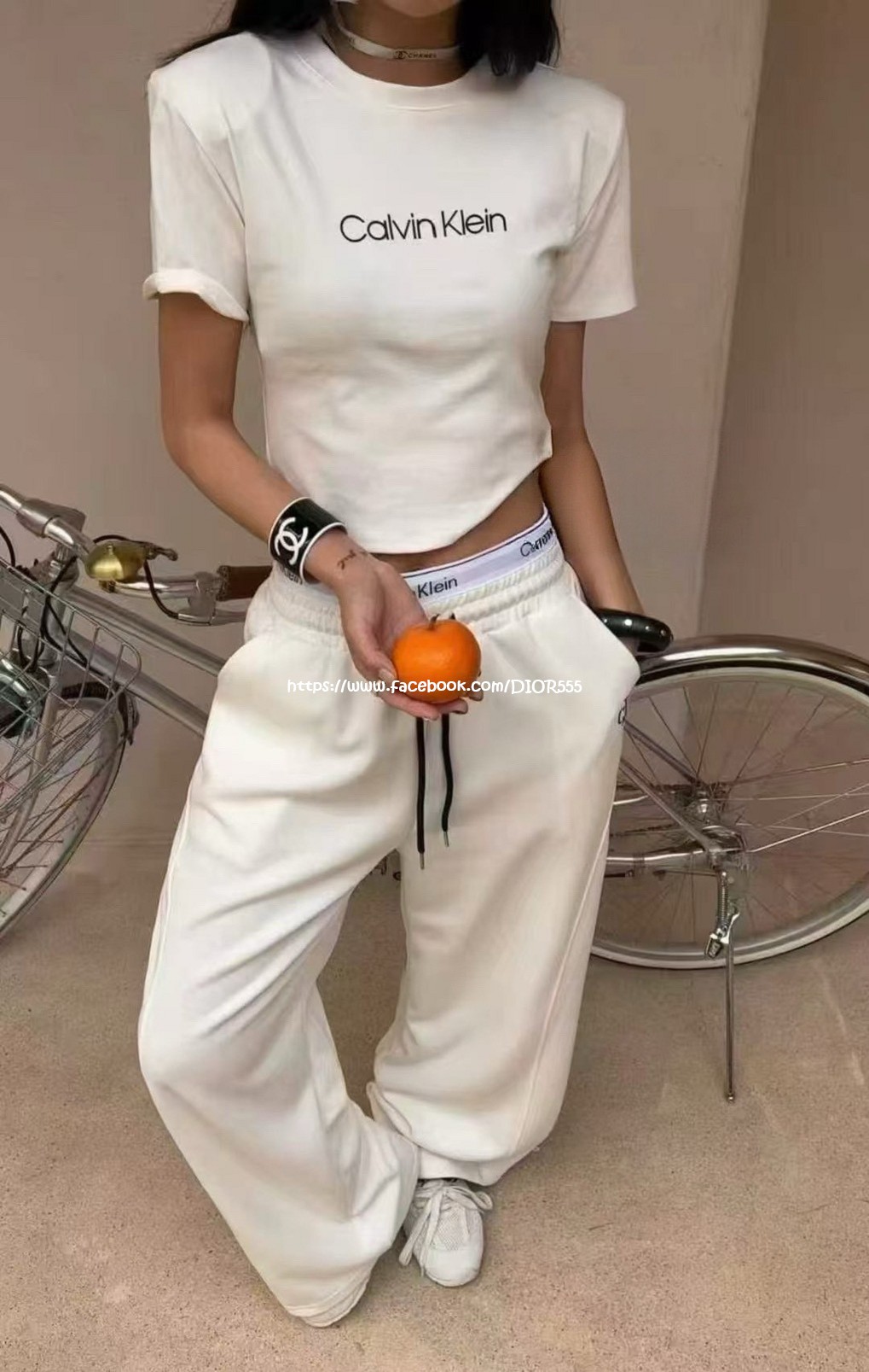  CK簡約風運動套裝(上衣+褲子)